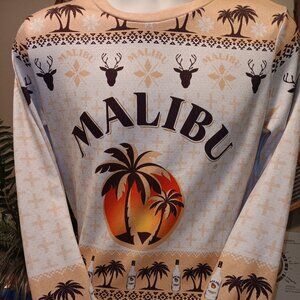 Malibu Rum Tropical Sweatshirt Adult Small